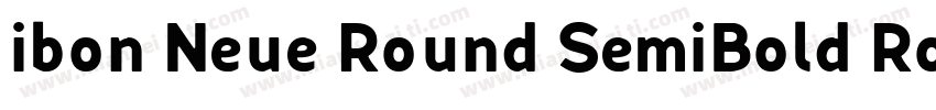ibon Neue Round SemiBold Round字体转换